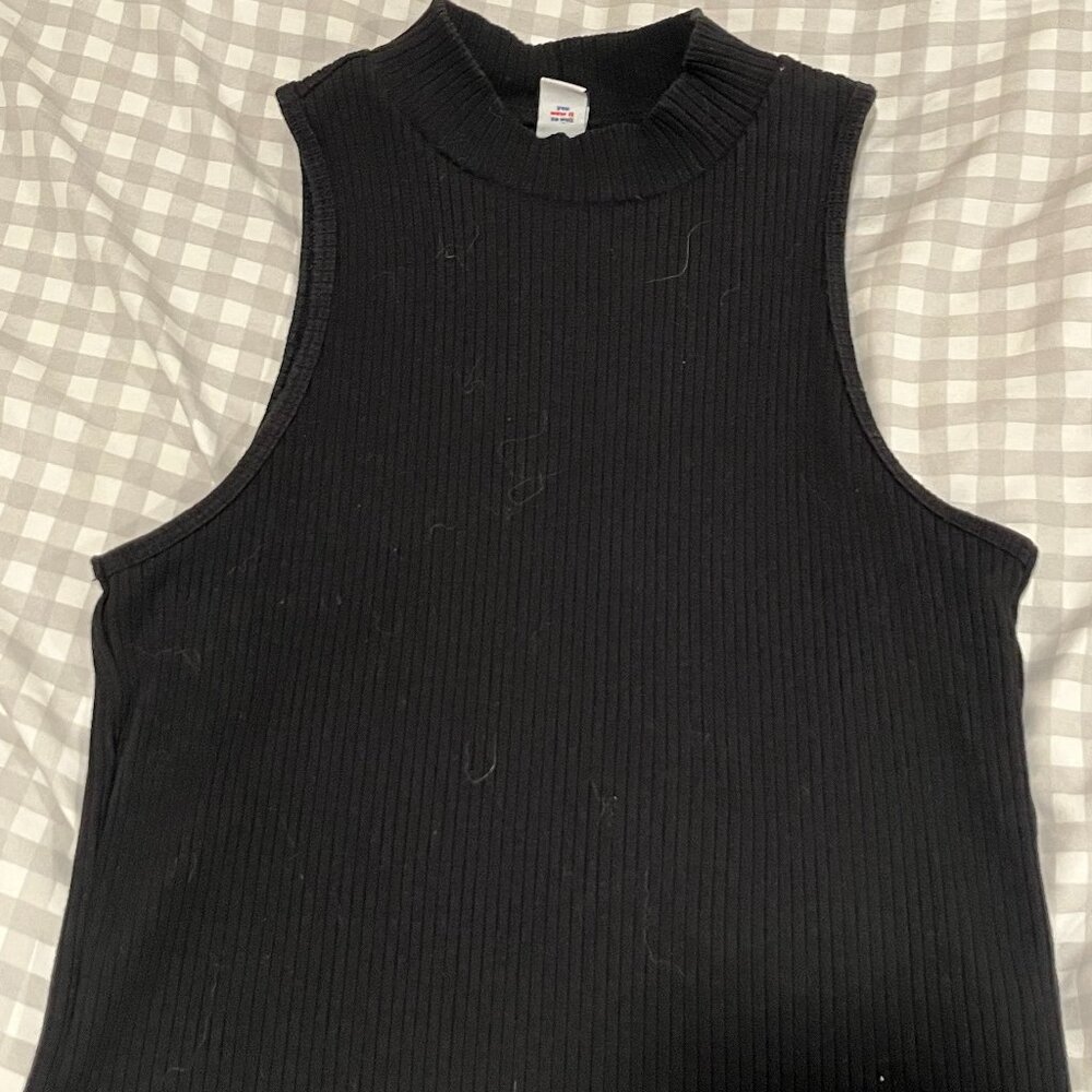 Dark Gray/Black Mock Turtleneck [Old Navy] S Women